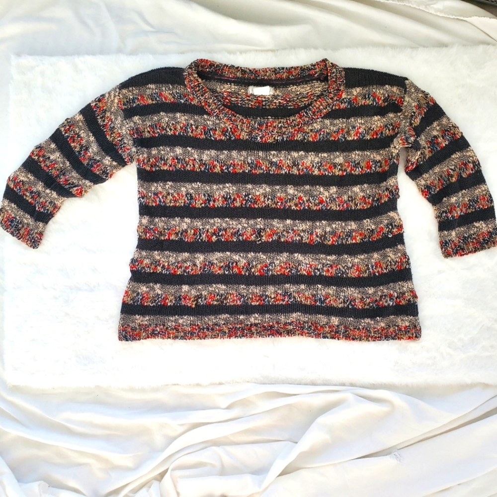 Cooperative Striped knitted Colorful Blouse